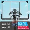 Use for Outdoor Height Adjustable 7.5 to 10ft Basketball Hoop 44 Inch Backboard Portable Basketball Goal System with Stable Base and Wheels