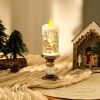 Flameless Vintage Christmas Lights LED Decorative Table Lamps Electronic Christmas Night Lights For Home Outdoor Porch and Christmas Table Centerpiece