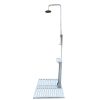 Outdoor Garden Pool Shower with Chassis Board, for Swimming Pool, Patio, Terrace, Garden, Wood
