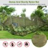 600lbs Load 2 Persons Hammock w/Mosquito Net Outdoor Hiking Camping Hommock Portable Nylon Swing Hanging Bed w/ Strap Hook Carry Bag