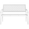 Outdoor Garden Bench with Anti-Rust Metal Powder Coated Frame, Patio Bench for Front Porch Park