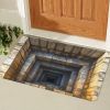 Realistic 3D Stone Step Doormat Non-Slip Entrance Mat Optical Illusion Decor Waterproof Easy Clean Indoor Outdoor Welcome Rug