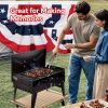 "3-in-1 Portable Charcoal Grill - Lightweight Toolbox Style Foldable BBQ for Camping Tailgating Hiking"