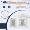 Outdoor Party Tent Heavy-Duty Wedding Canopy Gazebo w/ Storage Bags