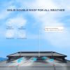 Double Roof Sunshade Gazebos (Powder Coated)-kk outdoor