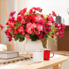 12 Bundles Artificial Hibiscus Flowers for Outdoor Silk Hibiscus Faux Plants Realistic UV Resistant Flowers for Outside Planter Porch Patio Balcony Ya