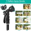 Garden Watering Kit Metal Water Hose with Nozzles