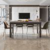 Albany 63 Inches Solid Wood Dining Table for 6, Small Kitchen Table, Dinner Table, Breakfast Table