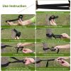 600lbs Load 2 Persons Hammock w/Mosquito Net Outdoor Hiking Camping Hommock Portable Nylon Swing Hanging Bed w/ Strap Hook Carry Bag
