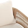 4-Piece Patio Furniture Set, Outdoor Furniture with Acacia Wood Table
