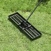 Lawn Leveling Rake with Long Handle for Outdoor
