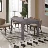 Albany 63 Inches Solid Wood Dining Table for 6, Small Kitchen Table, Dinner Table, Breakfast Table