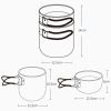 2 In 1 Outdoor Camping Cookware Picnic Portable Pot
