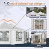 Outdoor Party Tent Heavy-Duty Wedding Canopy Gazebo w/ Storage Bags
