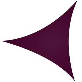 1Pc Shade Sail Patio Cover Shade Canopy Camping Sail Awning Sail Sunscreen Shelter Triangle Cover For Kindergarten Playground Outdoor (Option: Purple-L)